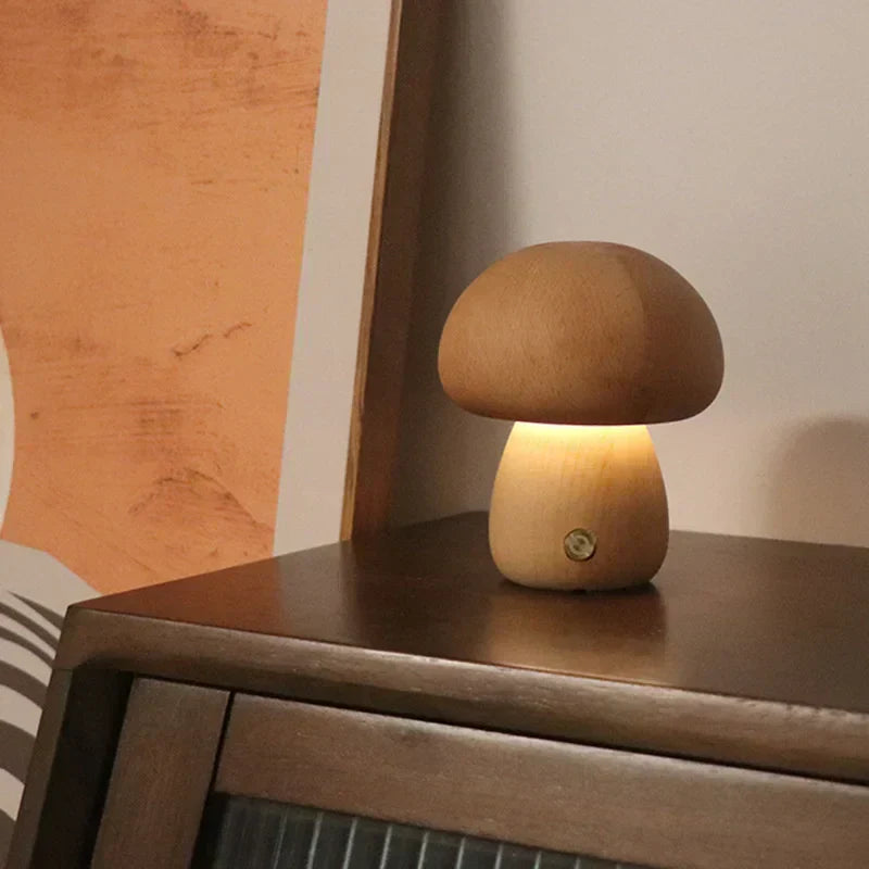 Junips | GlowMush Touch Lamp: Soft Light Decorative LED Table Lamp for Bedroom & Children's Room Ambience