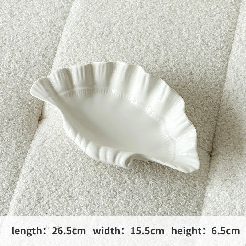 Junips | Cream Ceramic Shell Plate