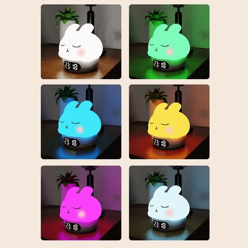Junips | Bunny Digital Alarm Clock with Sleep Trainer and Night Light