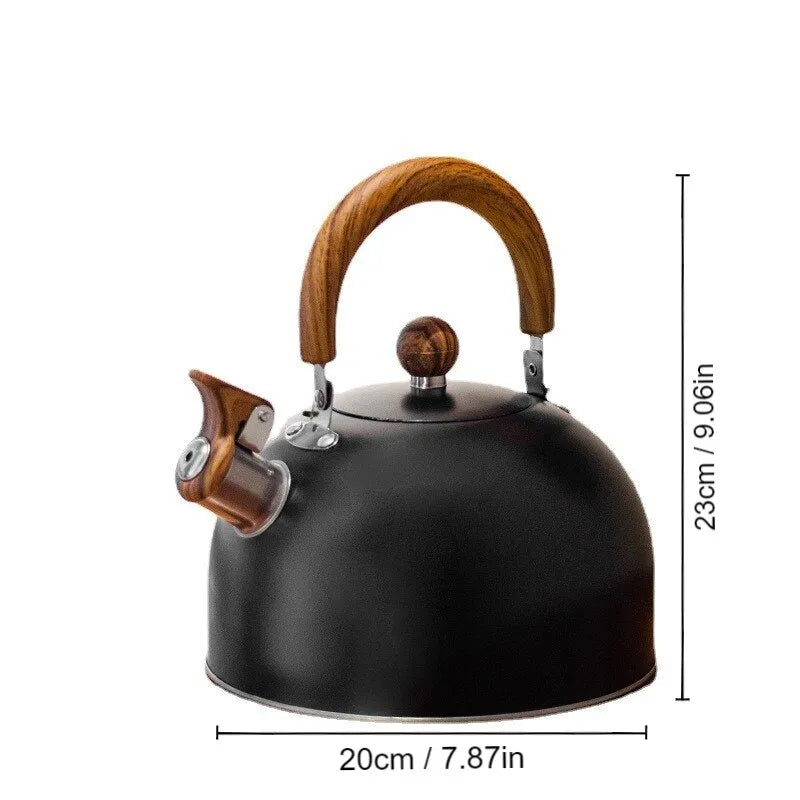 Junips | 1 piece 2.5/3 l liter kettle made of stainless steel, thickened kettle, gas induction stove, universal kettle, kettle