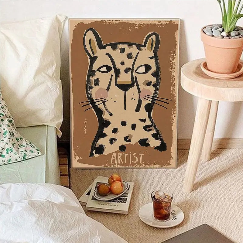 Junips | Vintage Cartoon Canvas Art