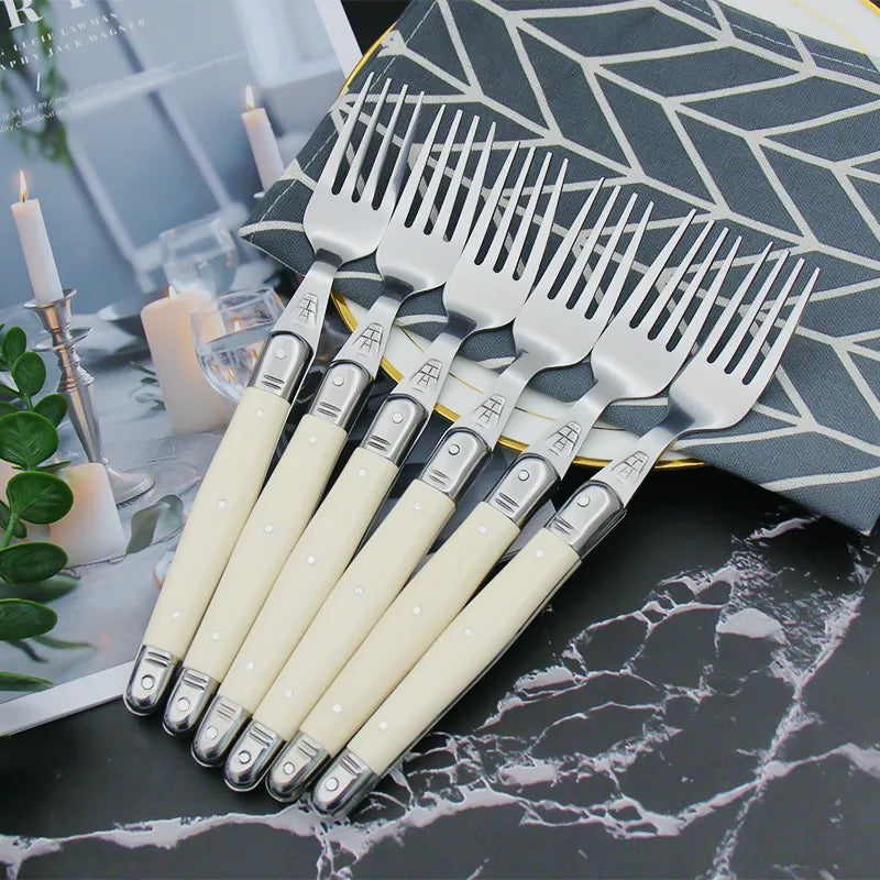 Junips | IvoryElegance – Luxury Laguiole Cutlery Set with Timeless Style