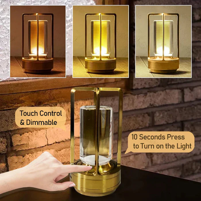 Junips | Warm LED Cordless Table Lamp – Battery Operated Nordic Design - LED with Touch Control, Suitable for Bedroom, Home, Outdoor - Ideal Night Light