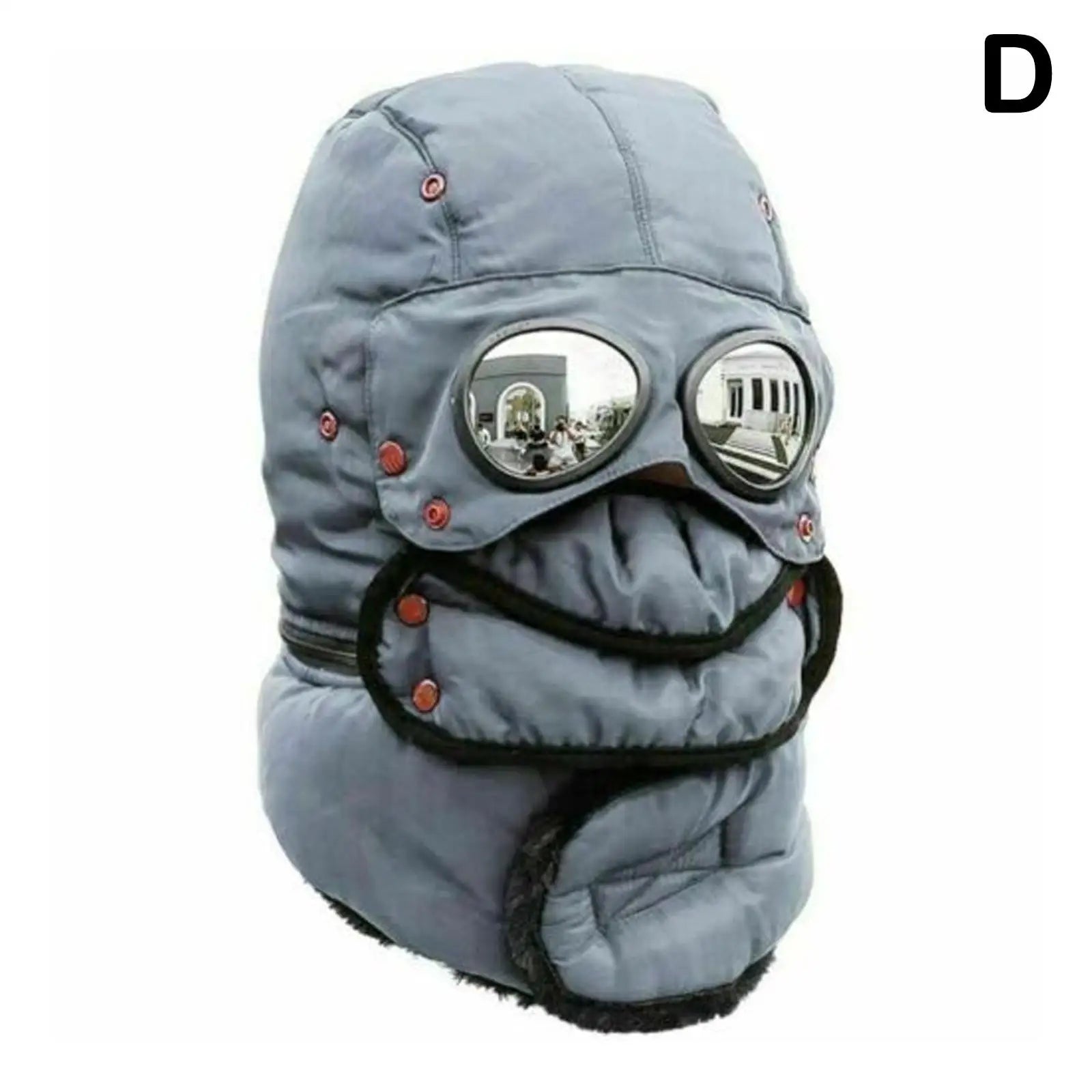 Junips | Polar Vision Thermo Windproof Face Covering Beanie | Integrated Optical Shield & Face Guard | High-Density Thermal Fleece Lining | 52-58cm Universal Stretch Fit | Wind-Resistant Winter Headwear