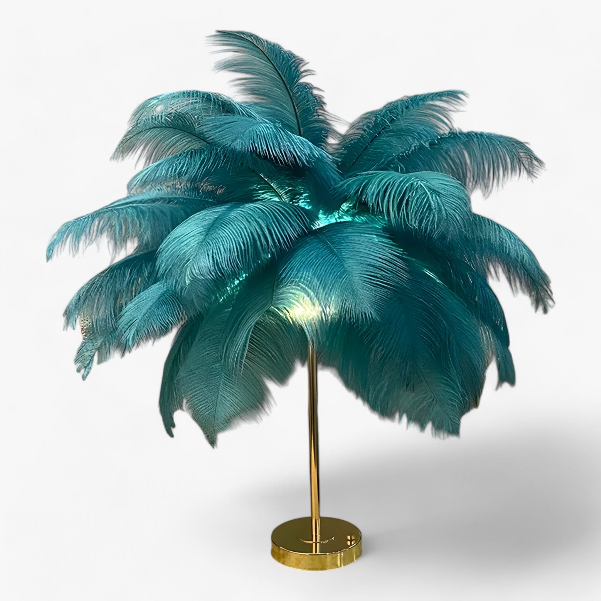Junips | FeatherGlow | Table lamp with touch control - LED with feathers for weddings and room decoration