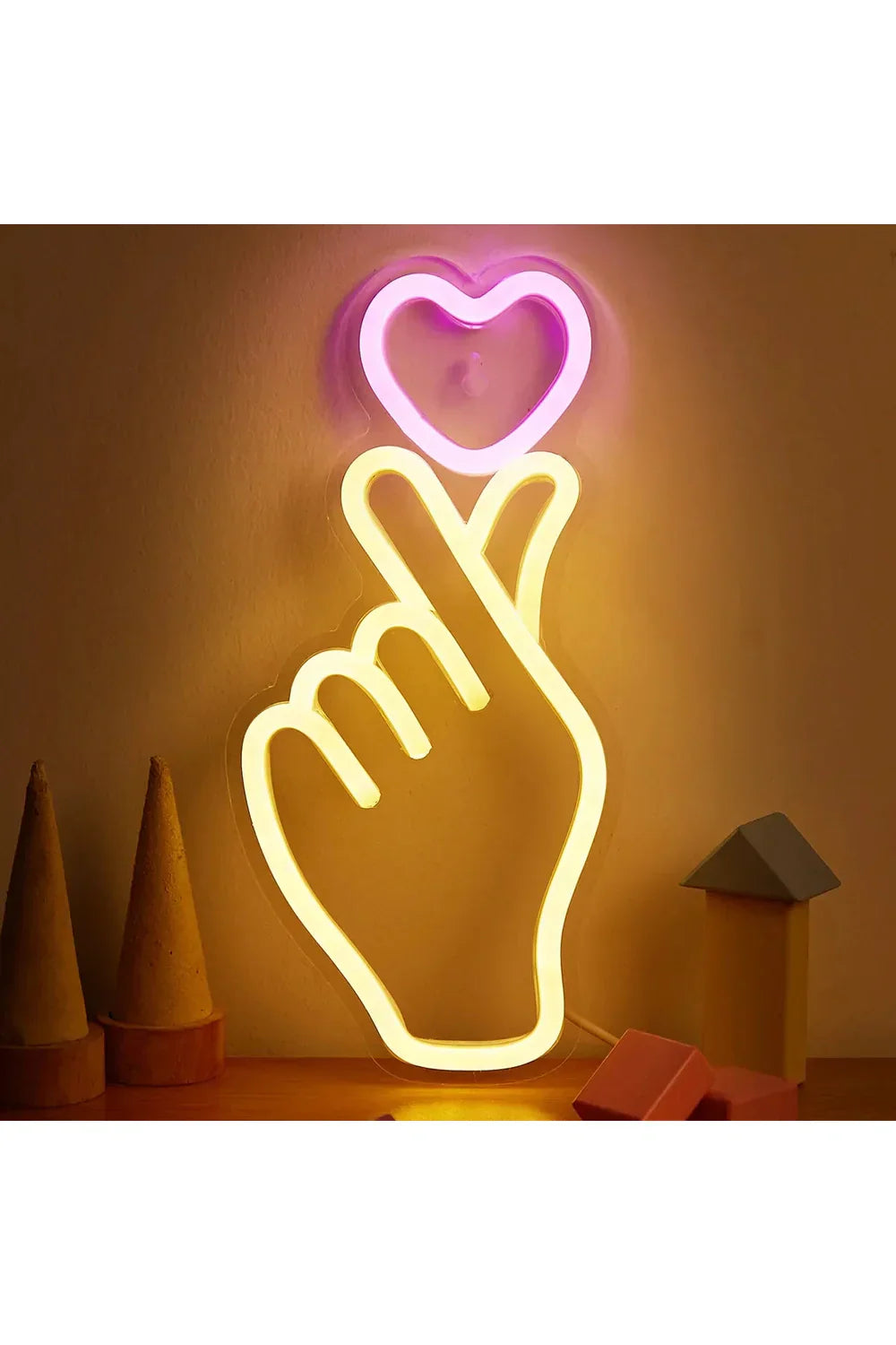 Junips | Hand Heart LED Neon