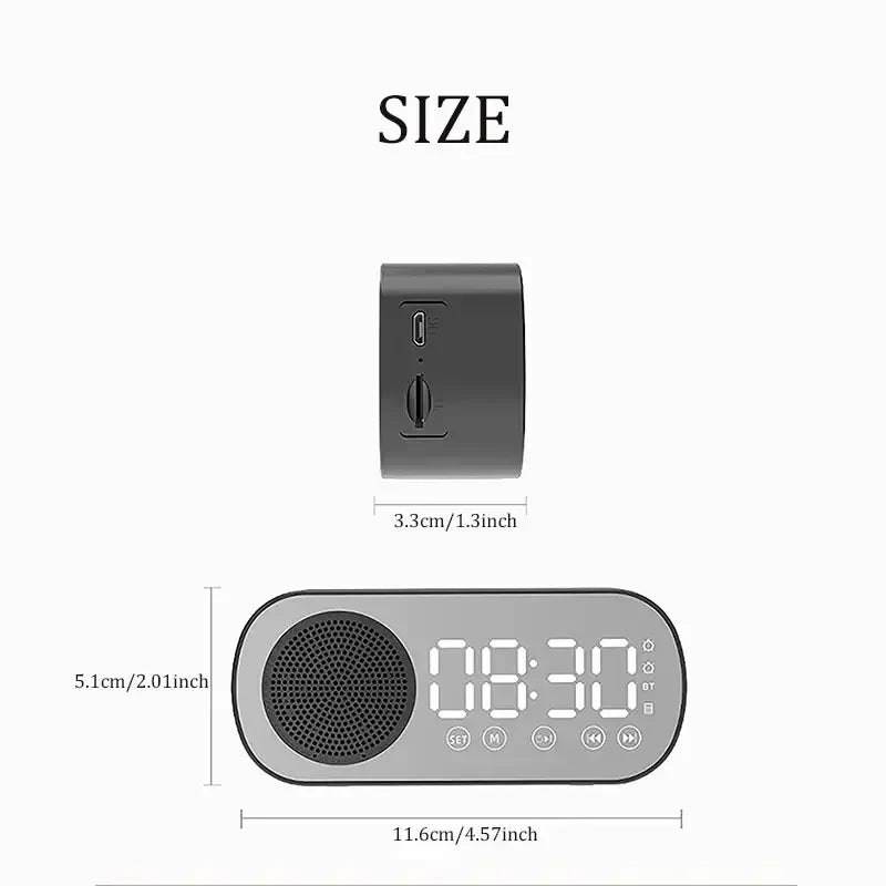 Junips | Digital Alarm Clock with Bluetooth Speaker & FM Radio