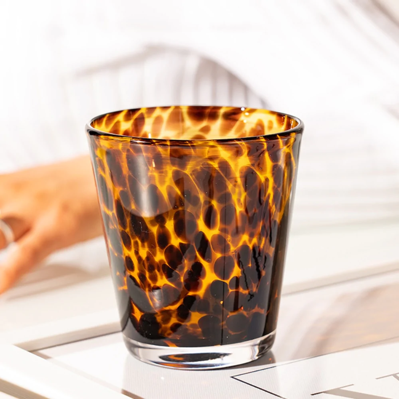 Junips | Leopard Retro Drinking Glass