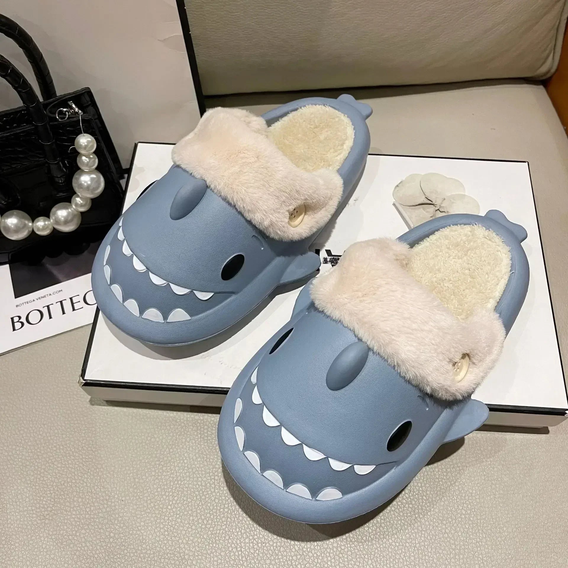 Junips | SharkSlides - Funny Cotton Slippers