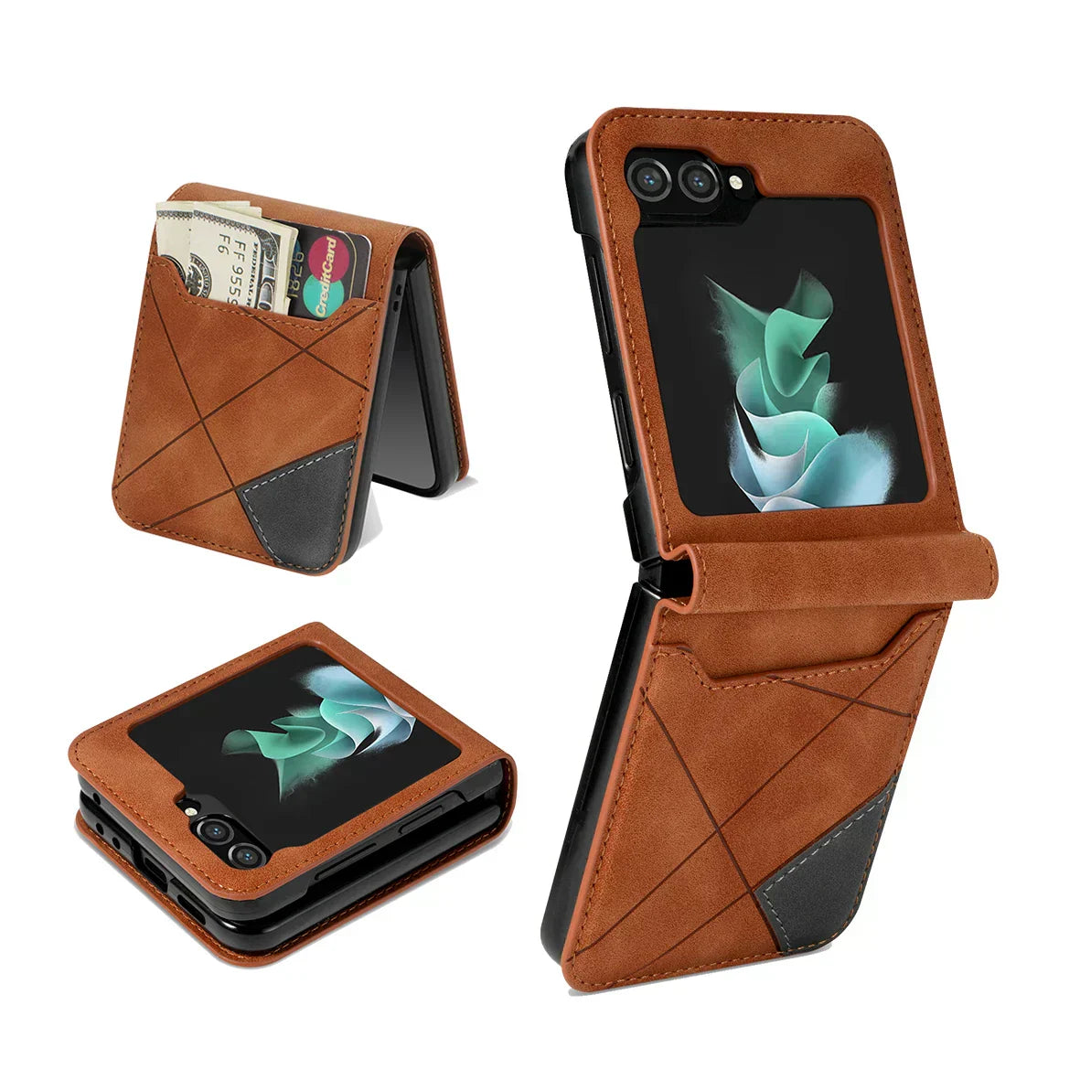 Junips | Leather Wallet Case for Samsung Galaxy Z Flip Series