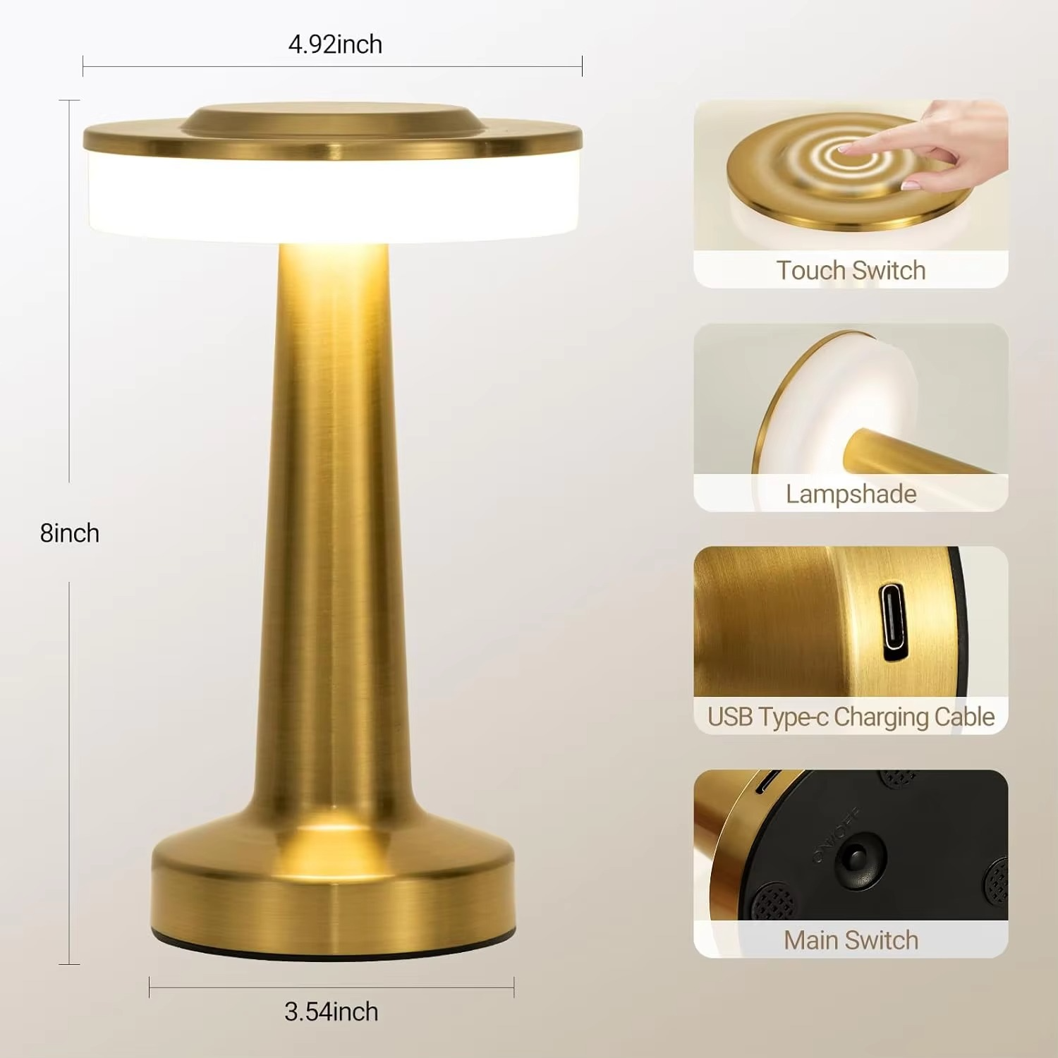 Junips | Versatile Touch-Sensitive LED Table Lamp
