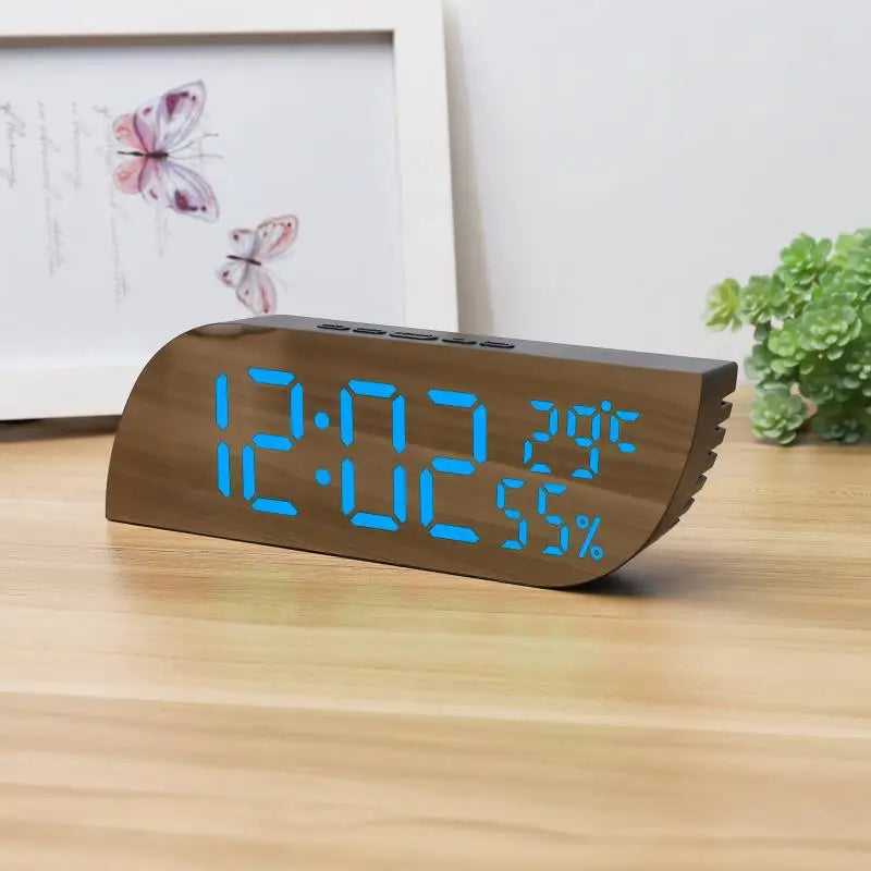 Junips | LED Digital Alarm Clock with Dual Display & Unlimited Snooze