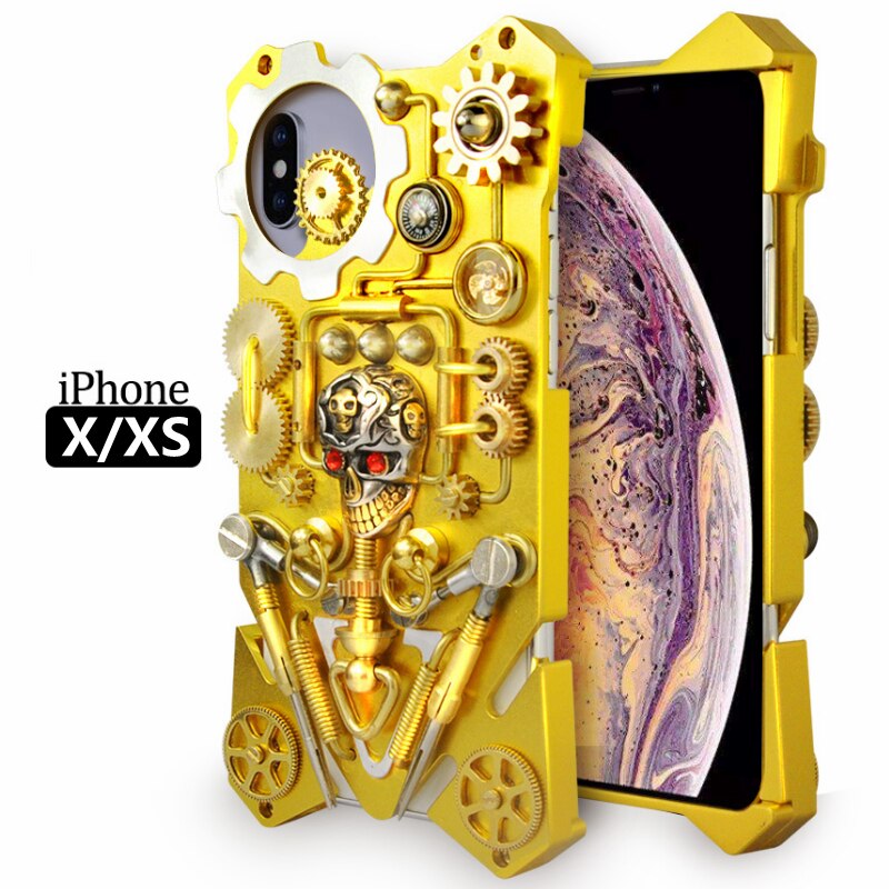 Junips | Mechanic Skull Cyberpunk Style iPhone Case