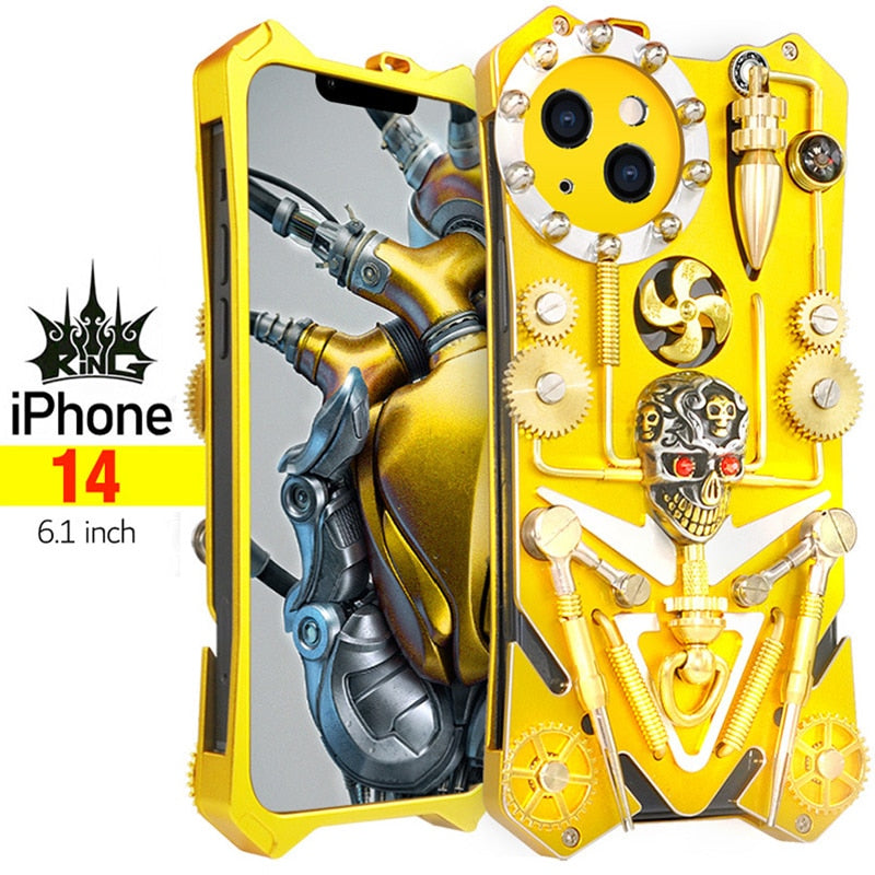 Junips | Mechanic Skull Cyberpunk Style iPhone Case