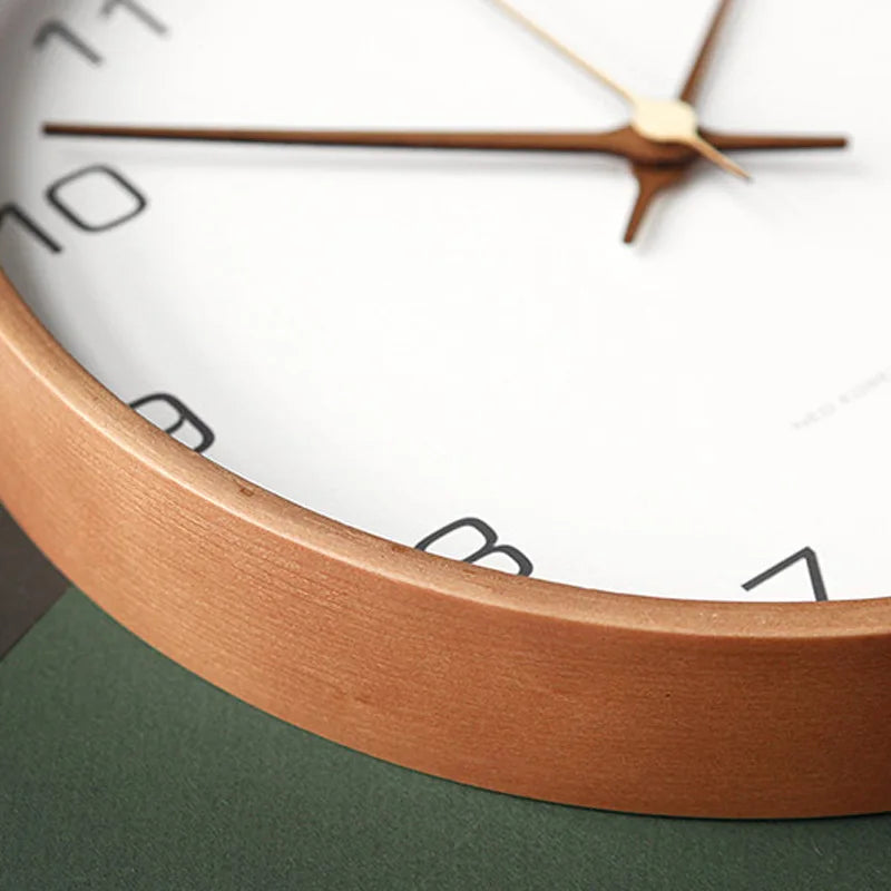 Junips | TranscendTime | Wall clock made of wood and glass