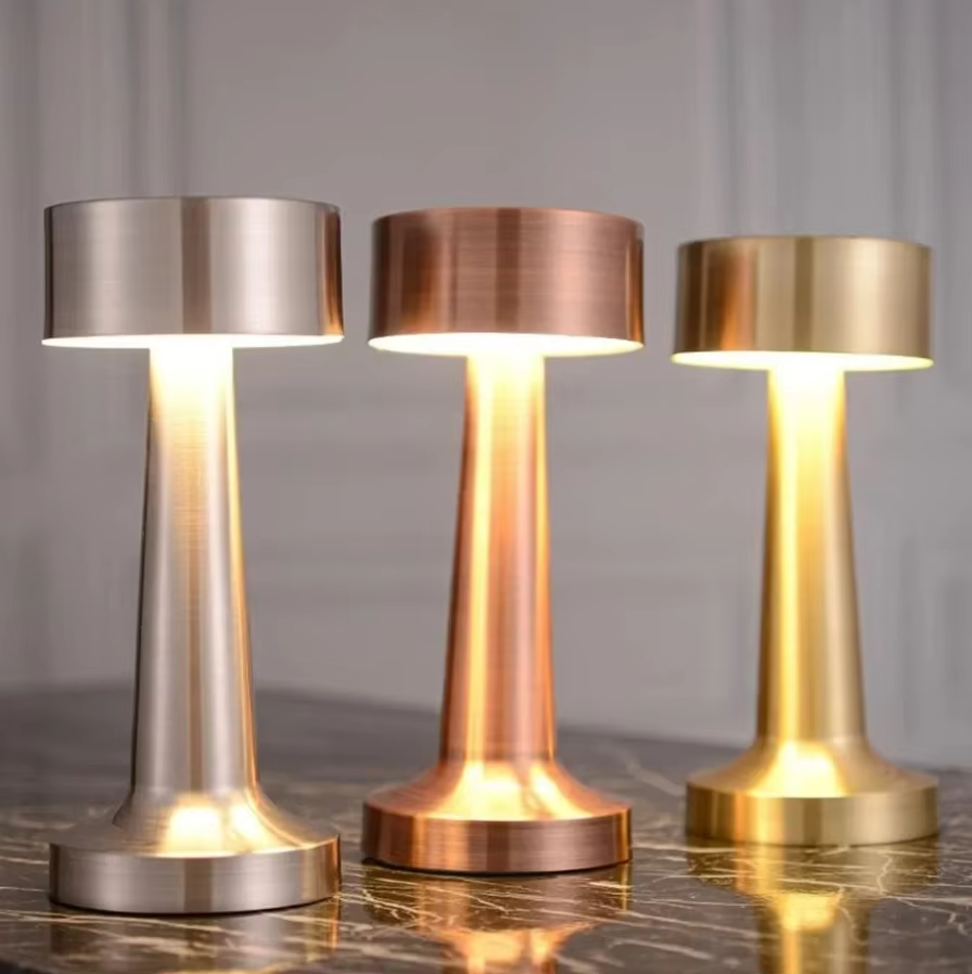 Junips | Retro LED Touch Sensor Table Lamp - Rechargeable Night Light for Home Interiors