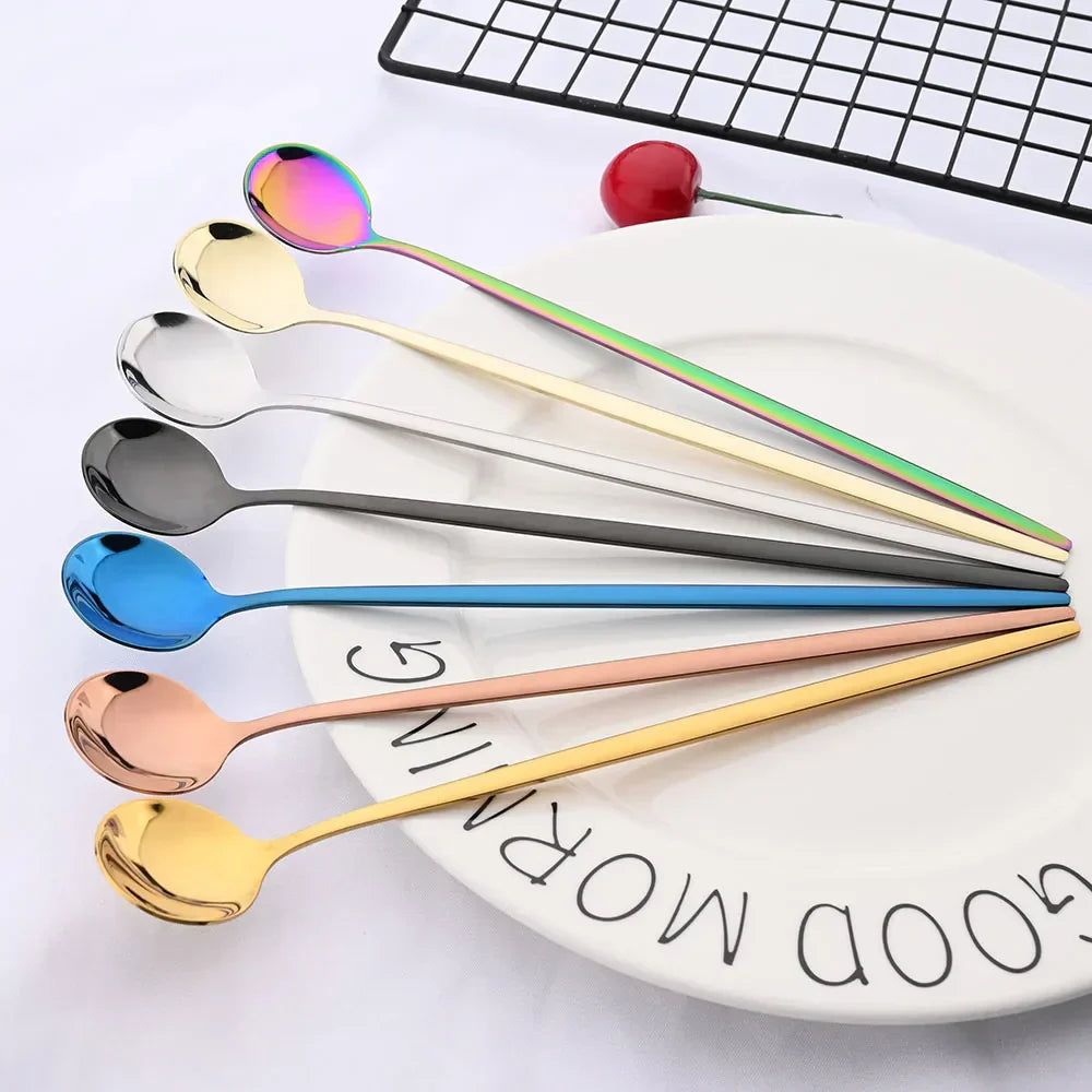 Junips | Golden 6-piece Long Handle Spoon Set