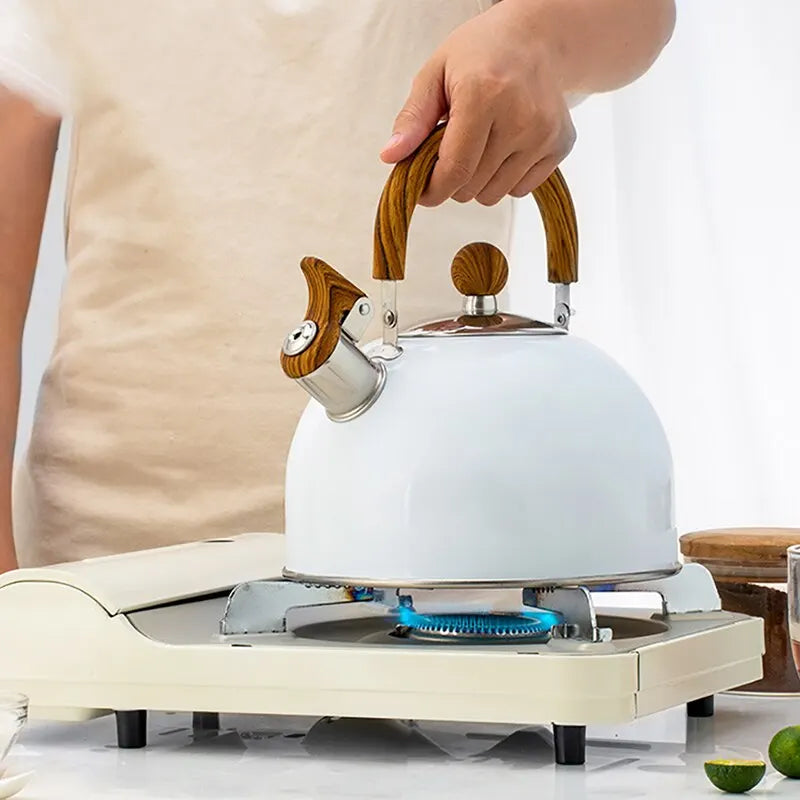 Junips | 1 piece 2.5/3 l liter kettle made of stainless steel, thickened kettle, gas induction stove, universal kettle, kettle