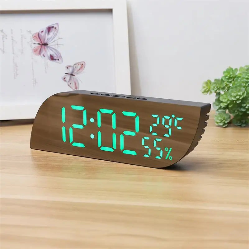Junips | LED Digital Alarm Clock with Dual Display & Unlimited Snooze