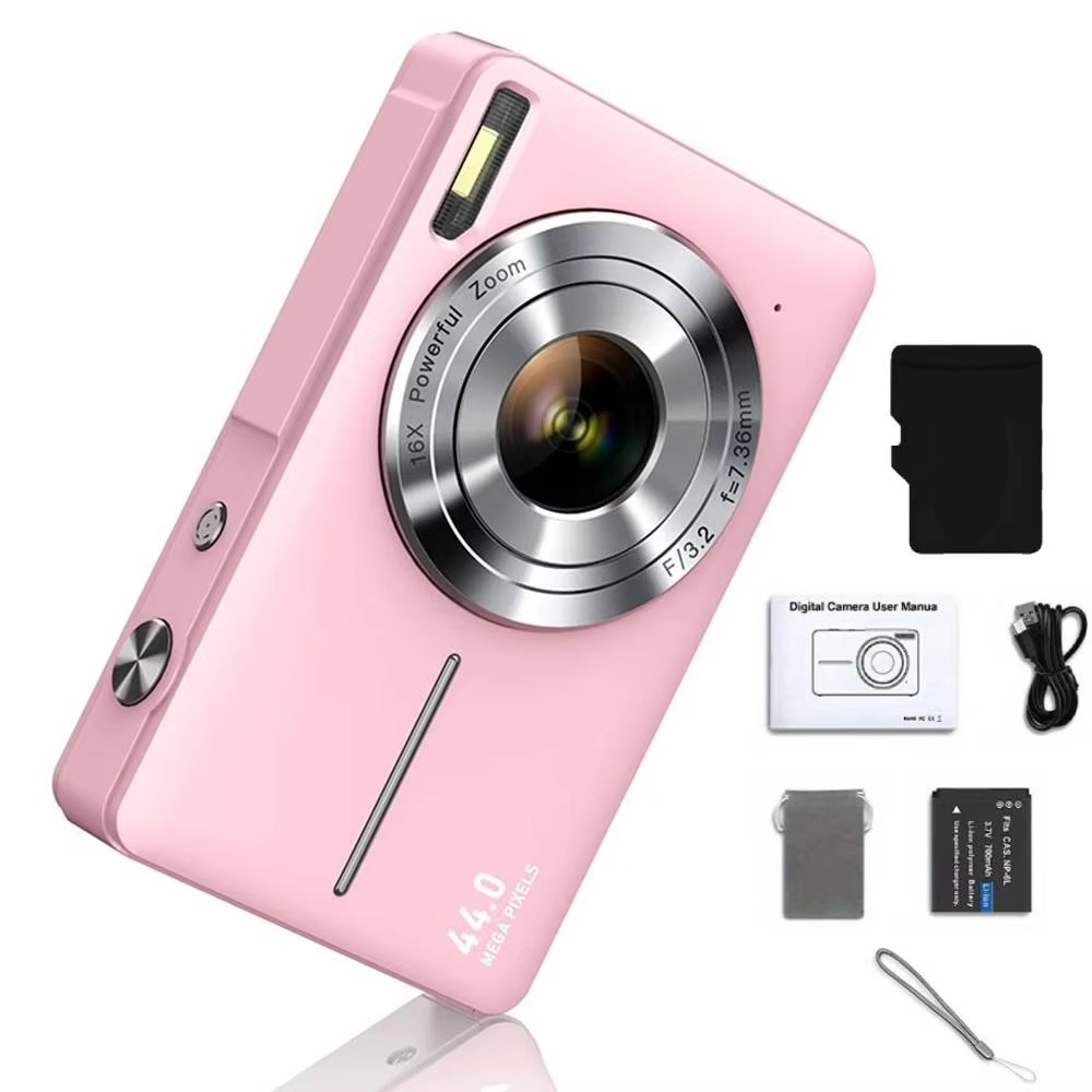 Junips | High-Resolution Kids' Digital Camera - 1080P HD, 44MP with 16X Zoom