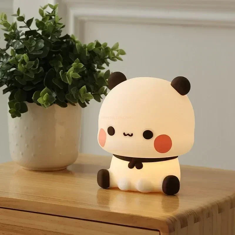 Junips | LED Night Light Bear Panda Bubu and Dudu Lamp Cute Cartoon Night Lights Toy Gifts Animal Peripheral Bedroom Decorative Living Room