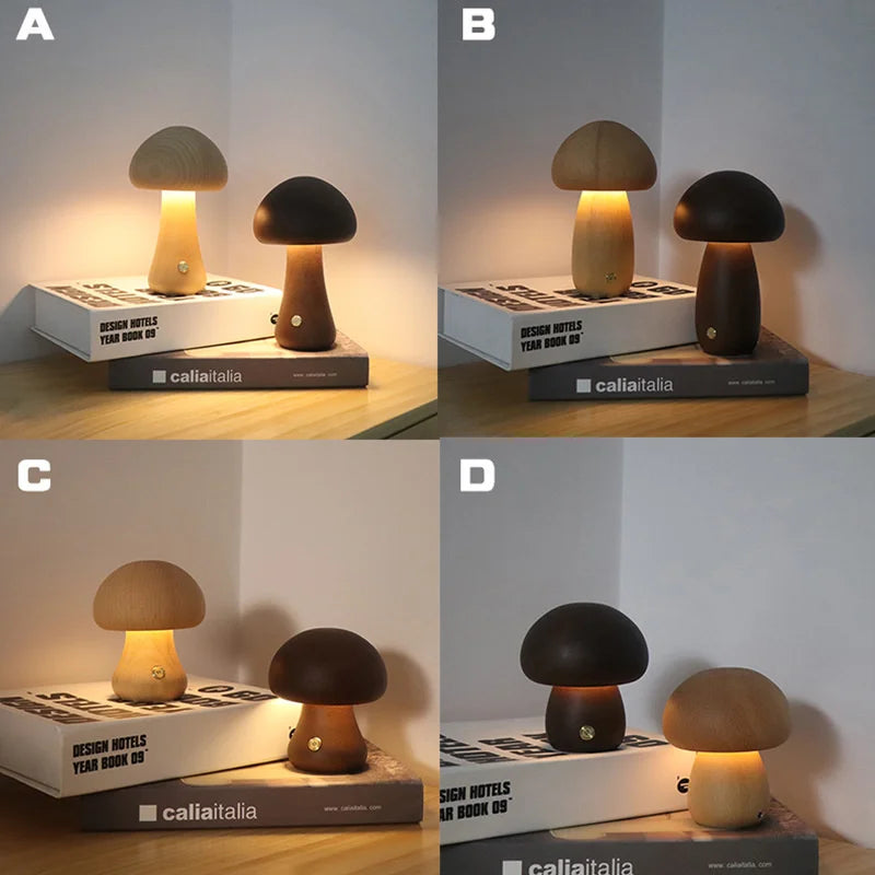 Junips | GlowMush Touch Lamp: Soft Light Decorative LED Table Lamp for Bedroom & Children's Room Ambience