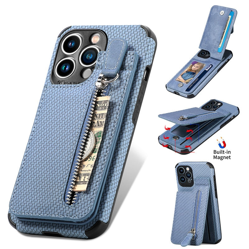 Junips | Zip Zip Elegance Wallet iPhone Case