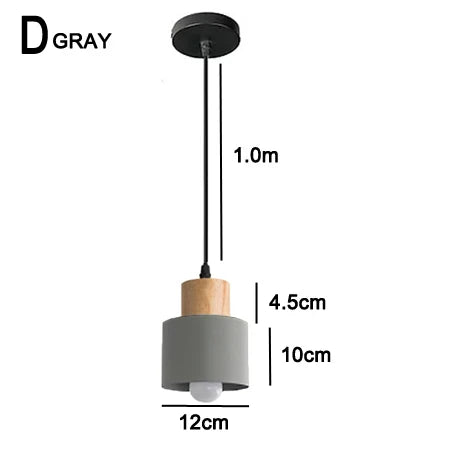 Junips | Nordic LED Pendant Lights Made of Metal and Wood - Modern Hanging Lamps for Dining Room and Kitchen