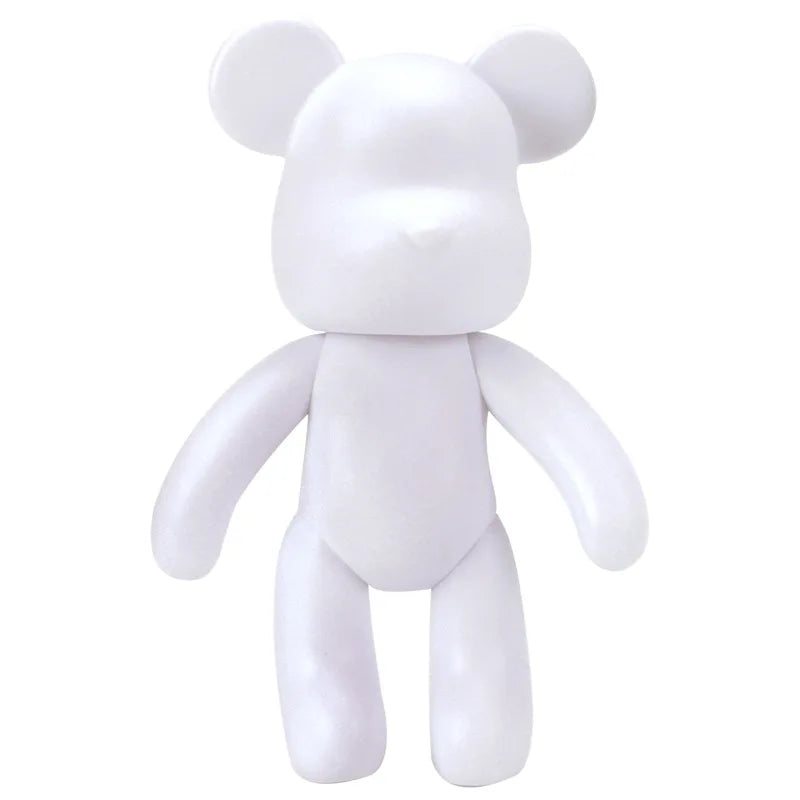 Junips | Graffiti Painted Fluid Violent Bear White Body Ornaments DIY Handmade Personalized Model Home Desktop Decoration Accessories New