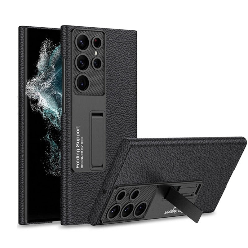 Junips | Luxurious, ultra-thin leather phone case, shockproof, for Samsung Galaxy 23