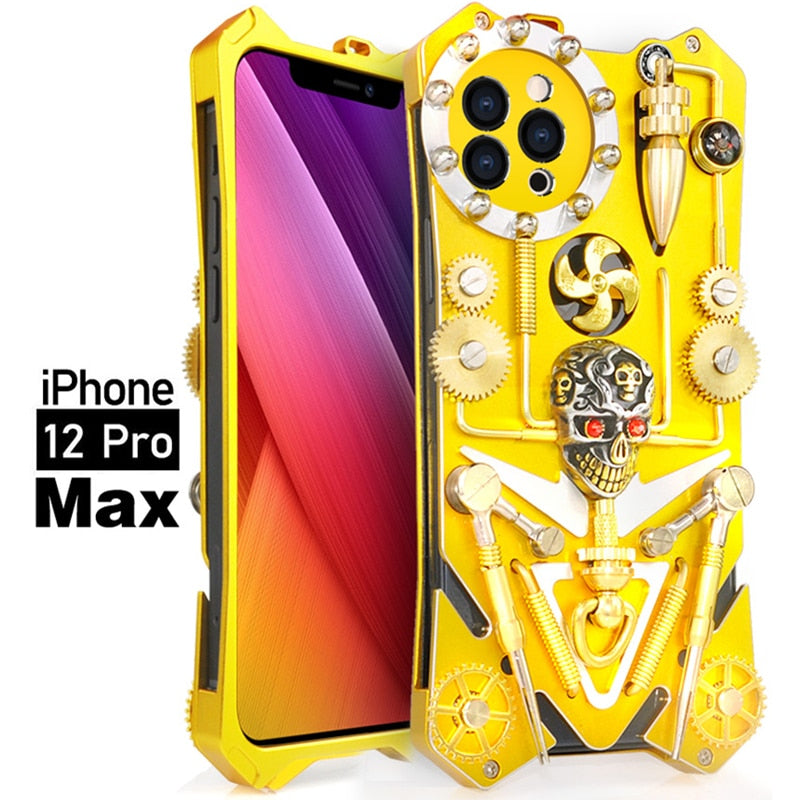 Junips | Mechanic Skull Cyberpunk Style iPhone Case
