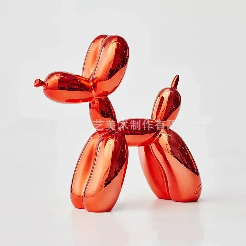 Junips | Nordic Balloon Dog Sculpture Resin Animal Ornament Art Sculptures and Figures Craft Home Decoration Room Desktop Accessories