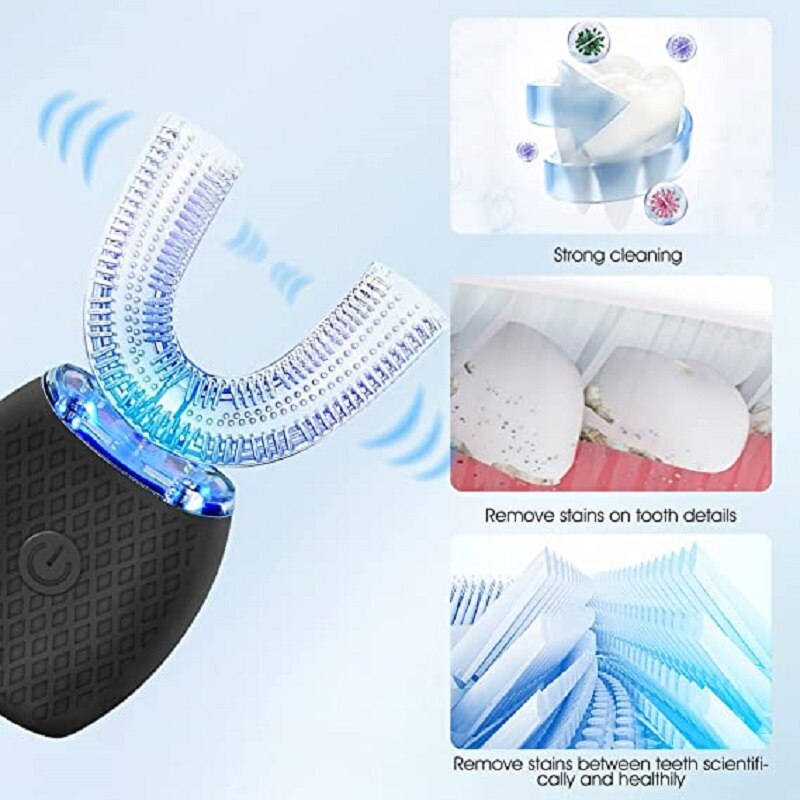 Junips | Clean360 U-Shape Blue Light Tooth Cleaner