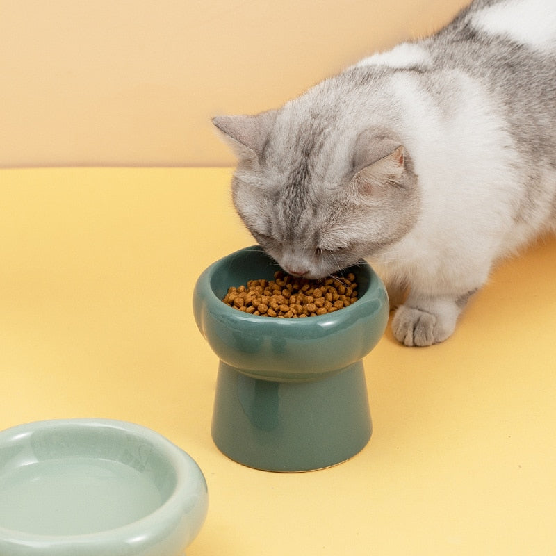 Junips | Luna Ceramic Elevated Cat Bowls