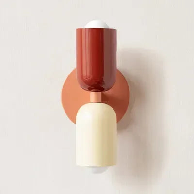 Junips | Nordic LED Wall Lamp Modern Minimalist Cream Double Head Lights For Living Room Bedroom Besides Study Indoor Decoration Fixture