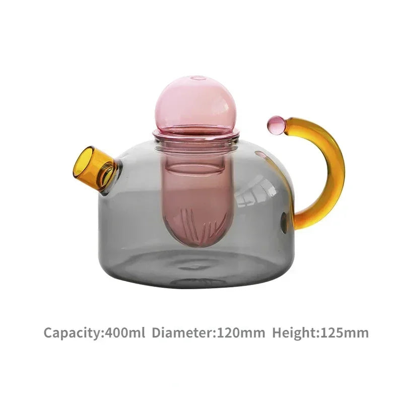Junips | Vintage Colorful Glass Teapot
