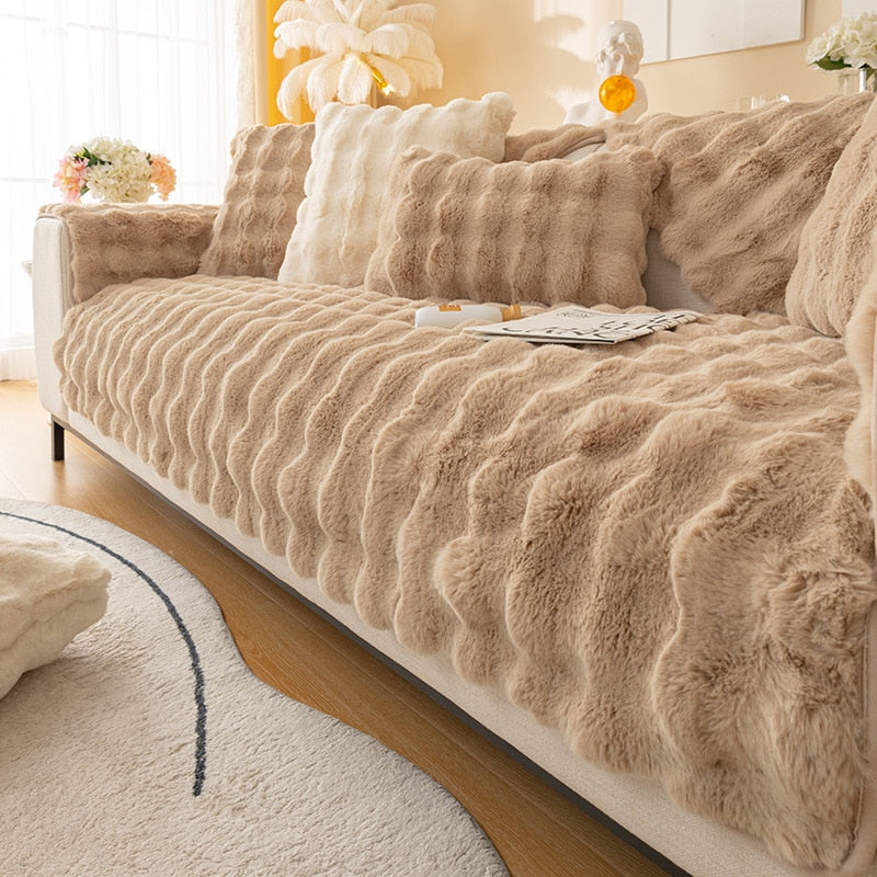 Junips | Snuggly Comfy Plush Sofa Cover