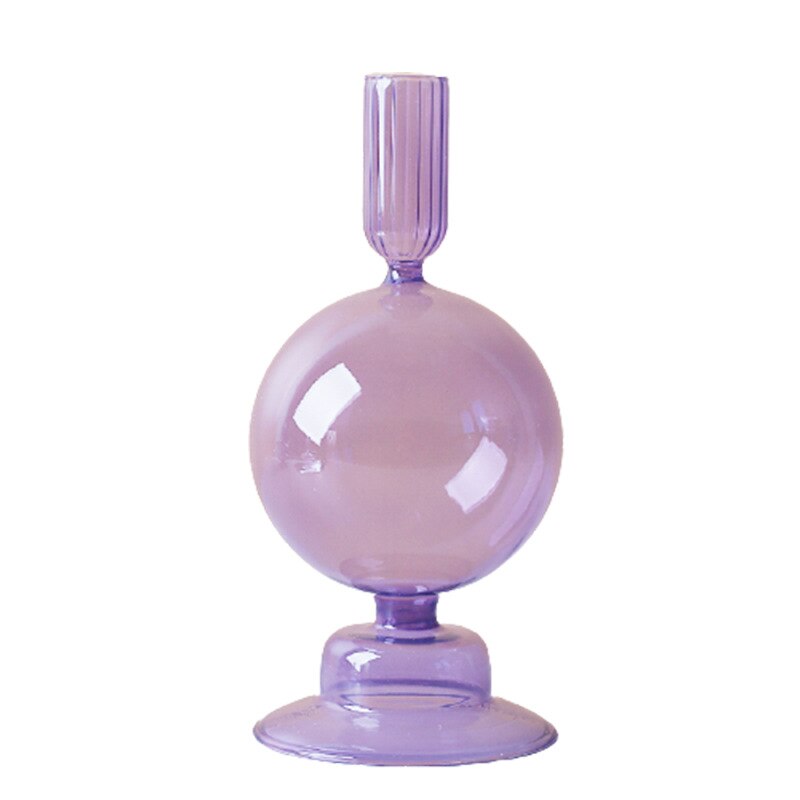Junips | Lilac Candle Holder made of Glass