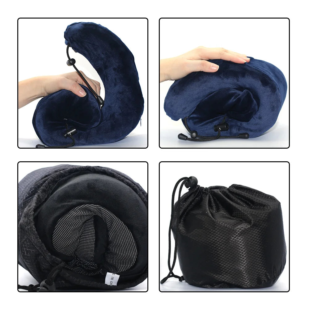 Junips | U-shaped neck pillow made of memory foam for travel and sleeping