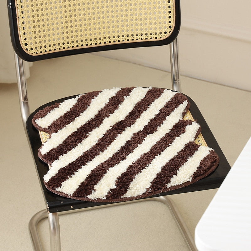 Junips | Quilted striped chair cushion