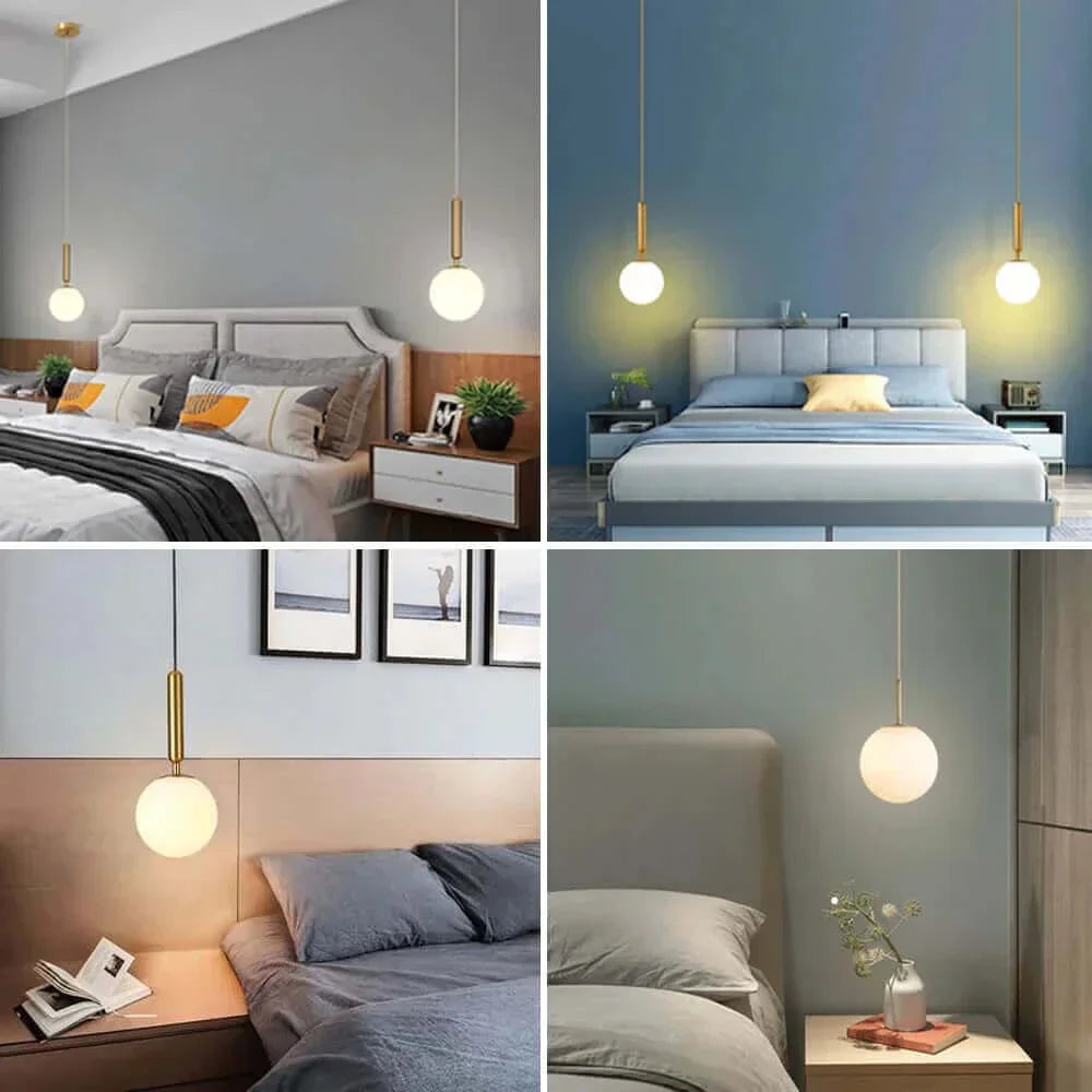 Junips | Mid-Century Modern Glass Ball Pendant Light
