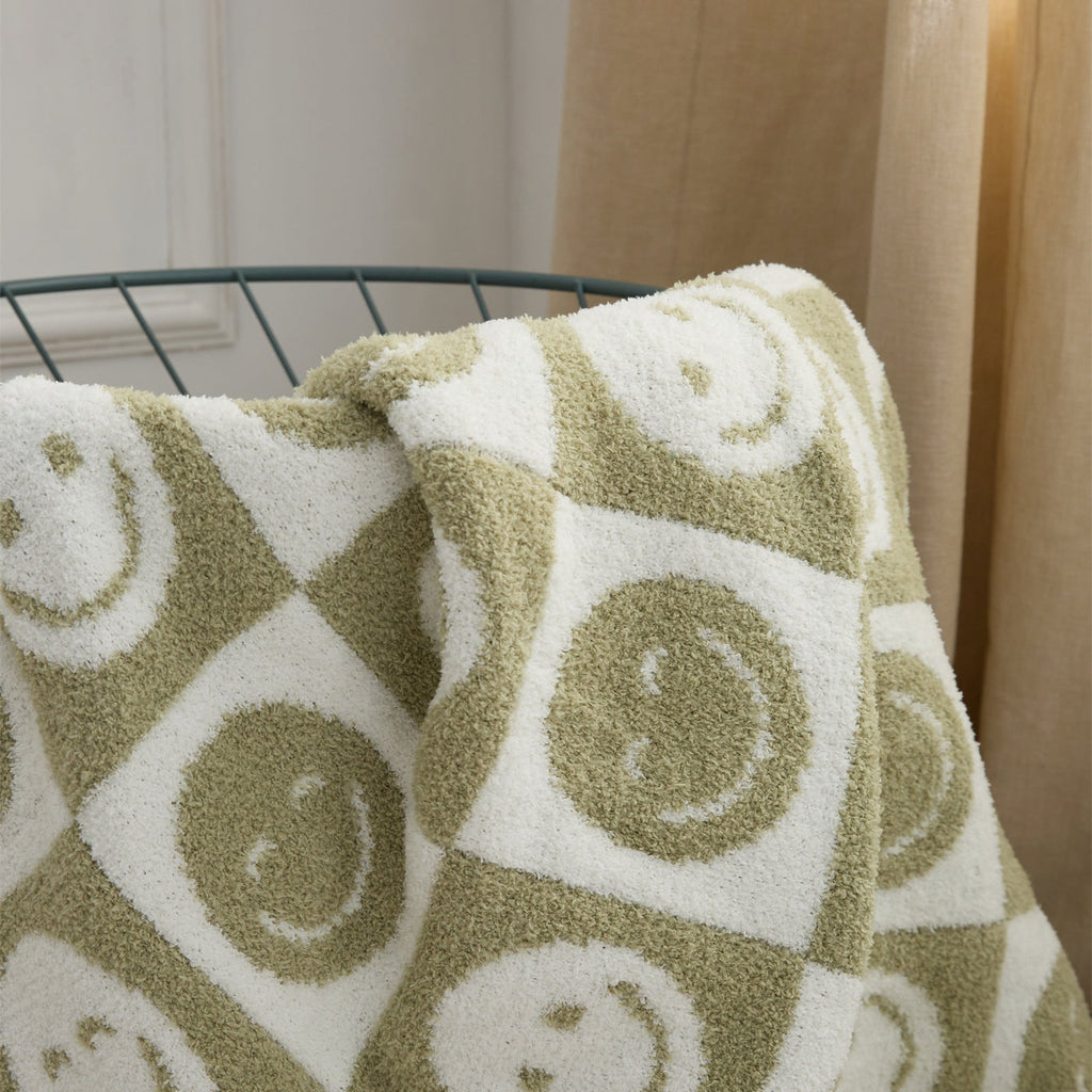 Junips | Smiley Checked Blanket