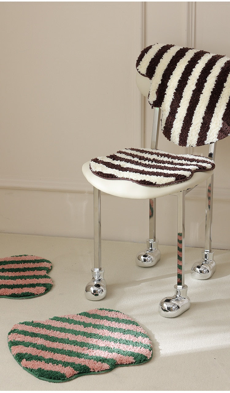 Junips | Quilted striped chair cushion