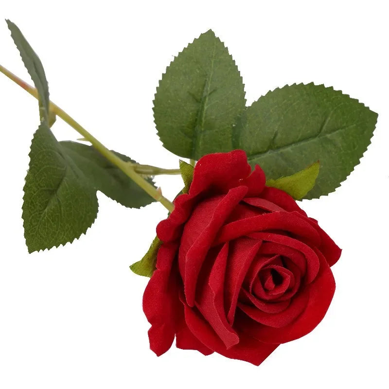 Junips | 20 pieces Realistic Velvet Silk Rose Bouquet