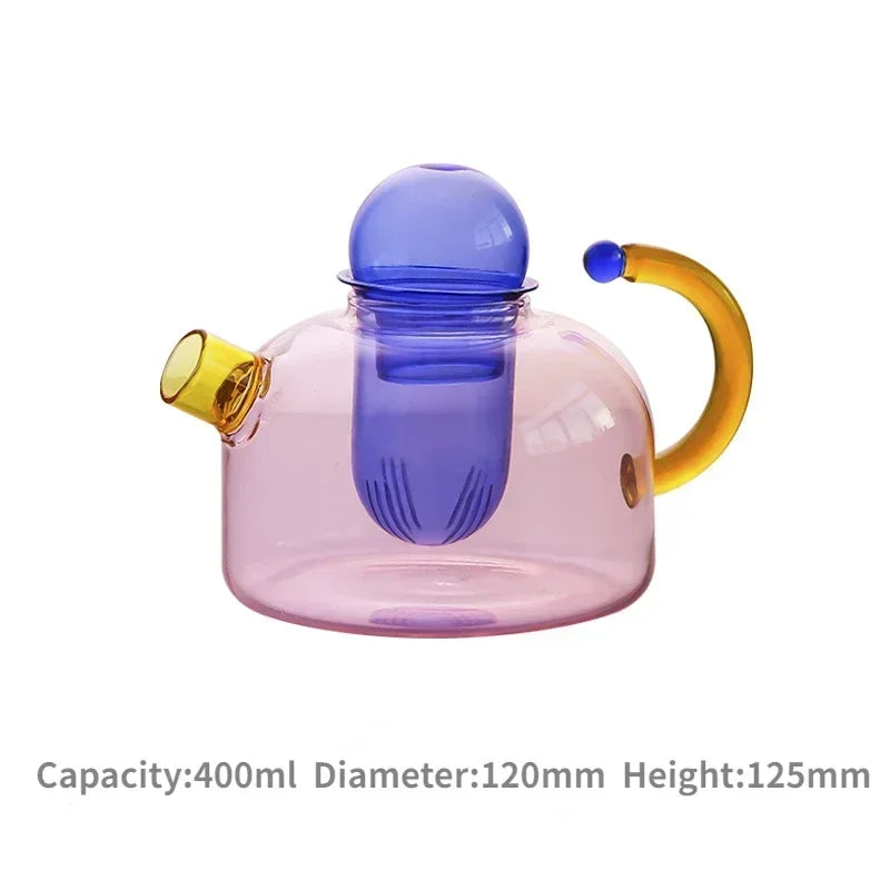 Junips | Vintage Colorful Glass Teapot