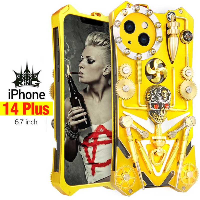 Junips | Mechanic Skull Cyberpunk Style iPhone Case
