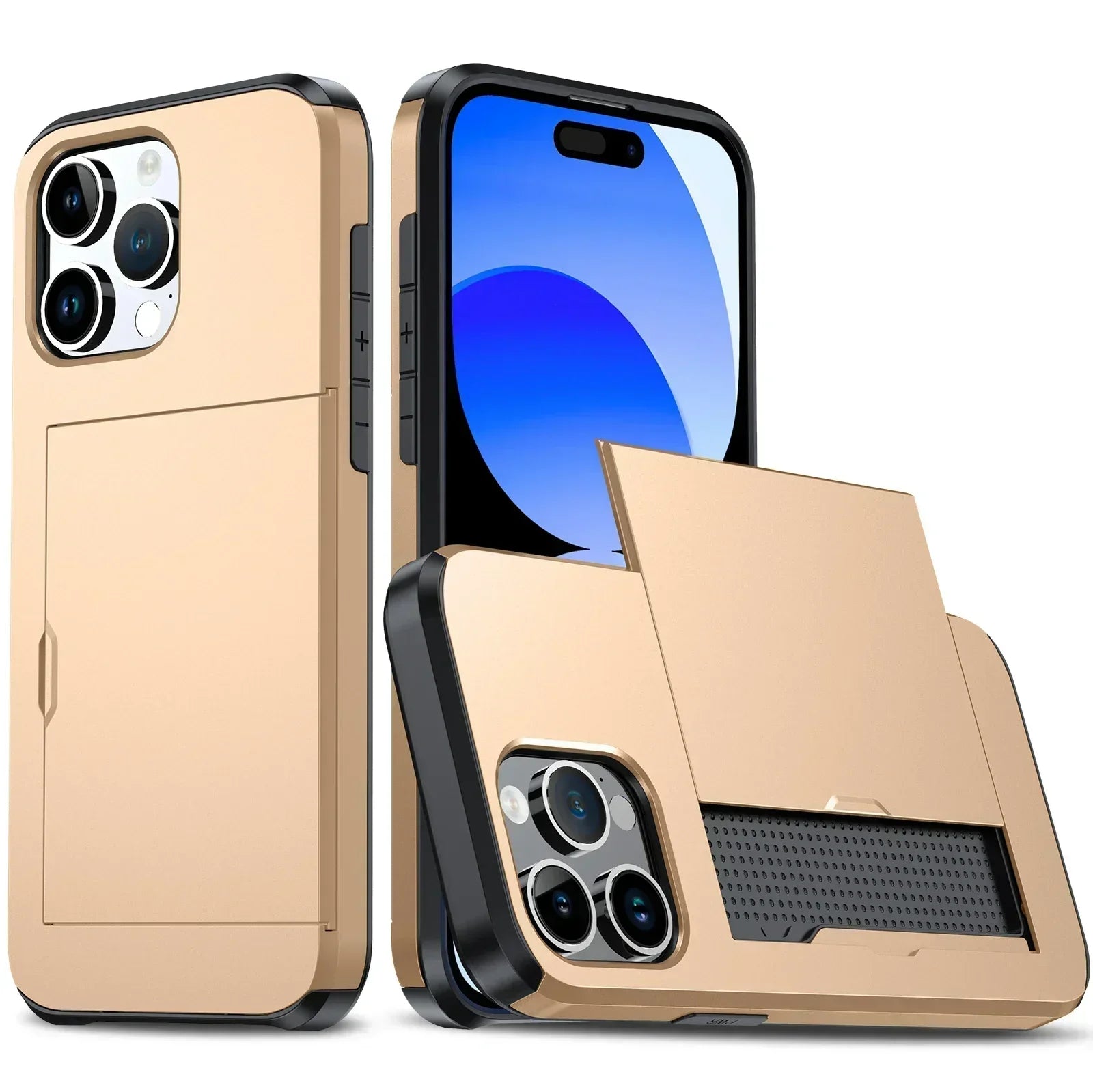 Junips | LuxShield iPhone Case with Card Holder | Slim Design | Card Storage | Protection & Style