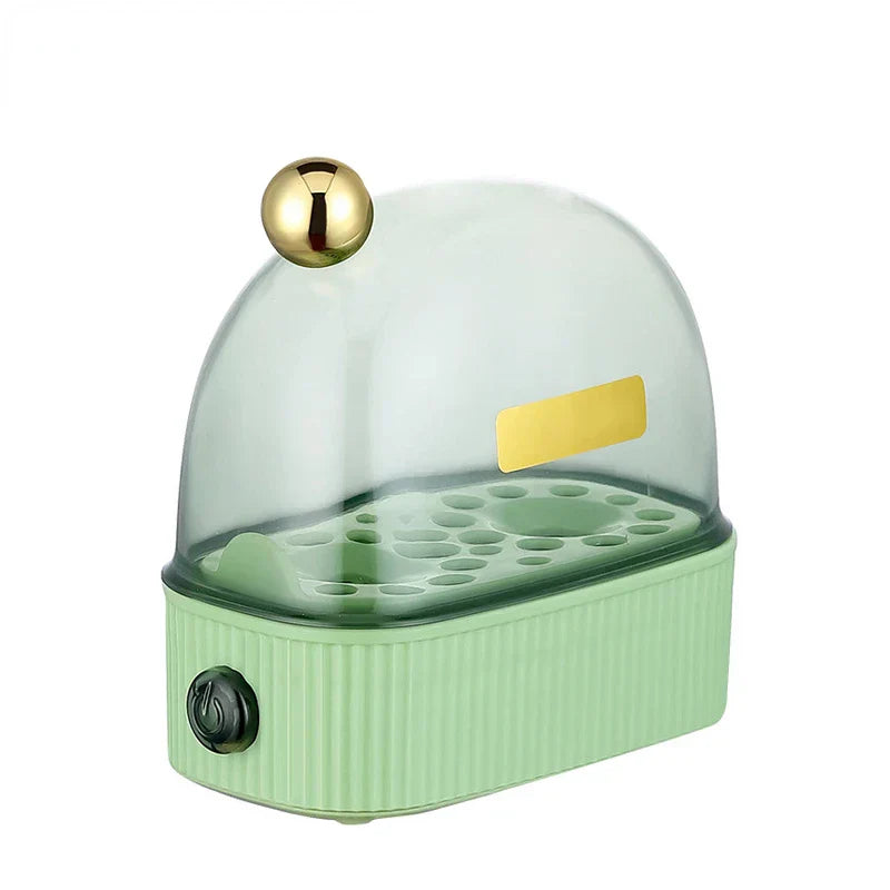 Junips | 120W 220V Electric Egg Cooker & Egg Poacher - Automatic Mini Breakfast Machine for 2 Eggs, Portable Steamer