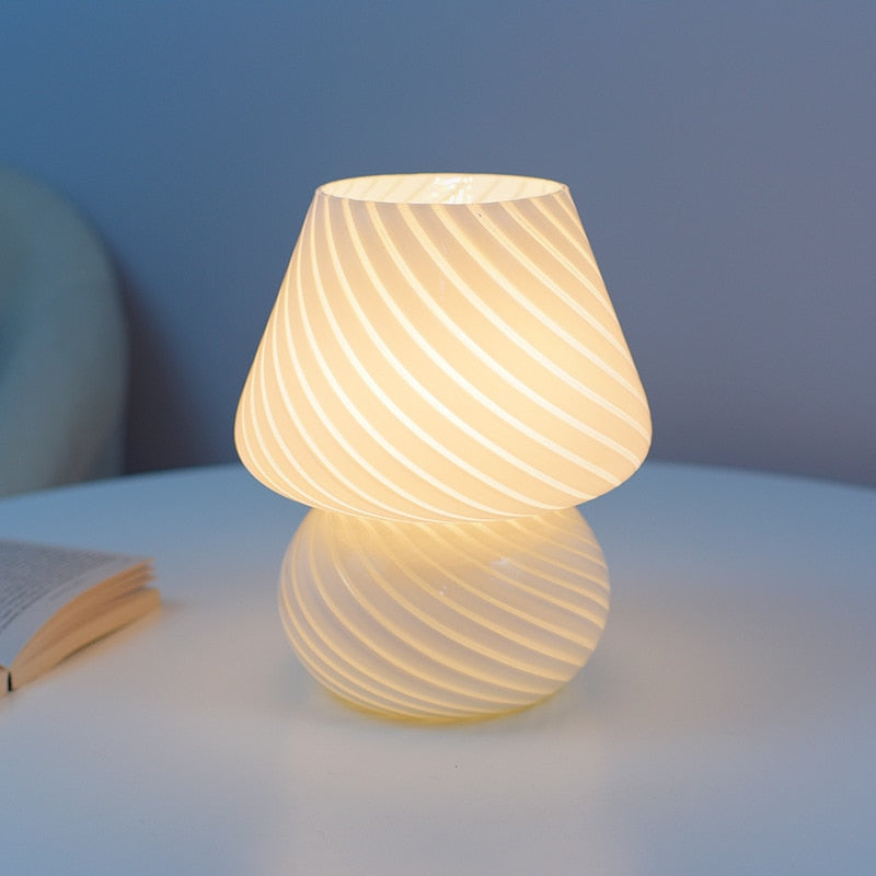 Junips | LED Desk Lamp in Mushroom Shape made of Glass