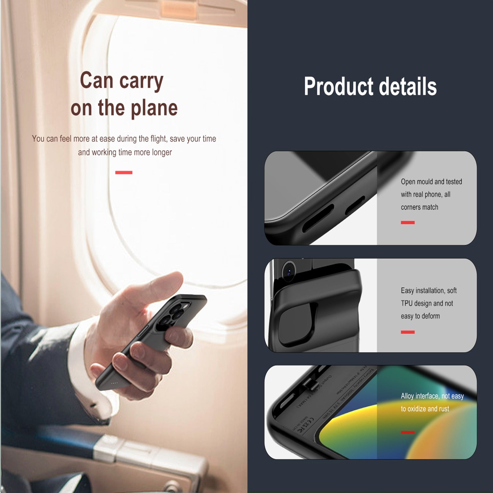 Junips | Power Bank Charging Armor Phone Case